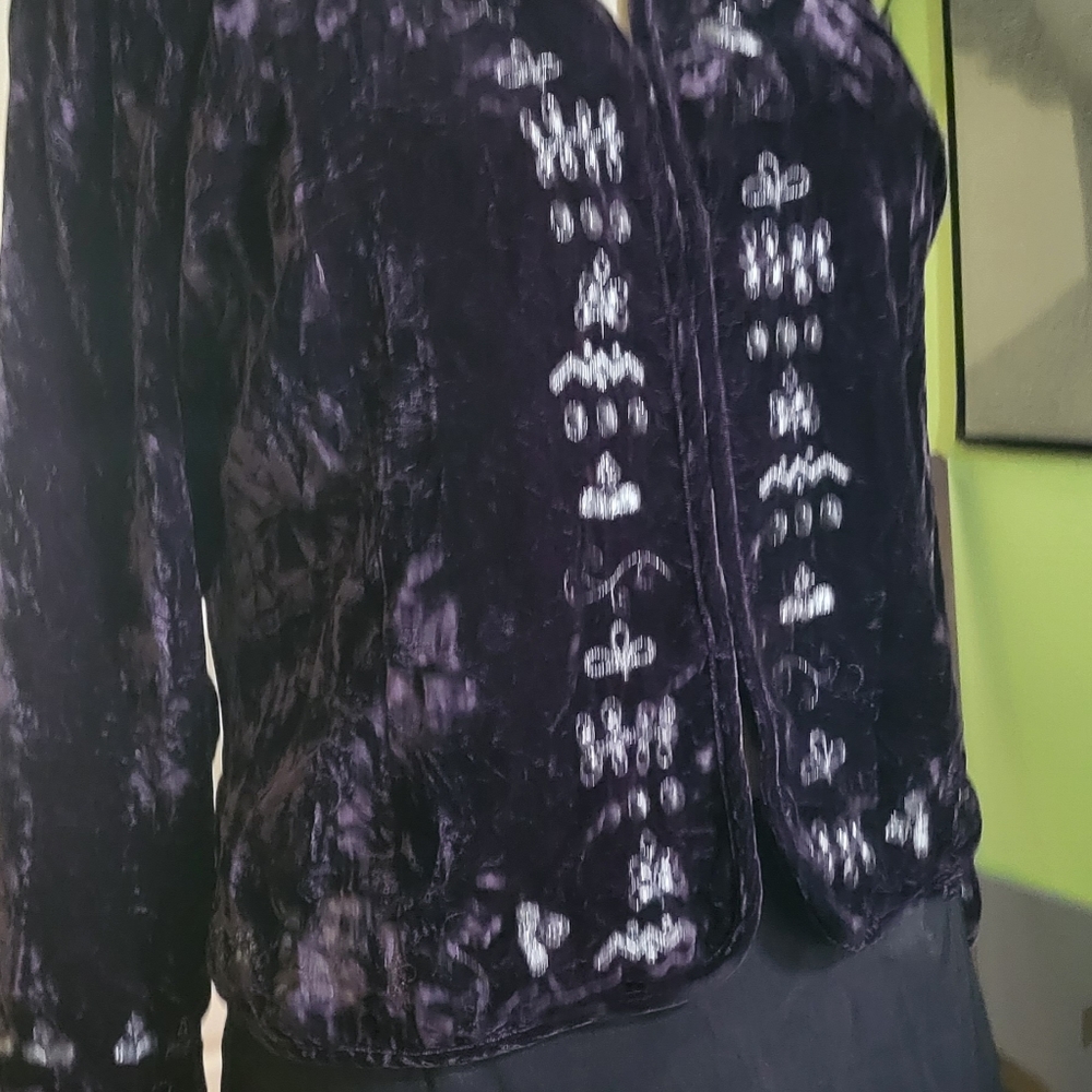⚡️Exquisite Chico's Crush Velvet Jacket - Picture 5 of 6